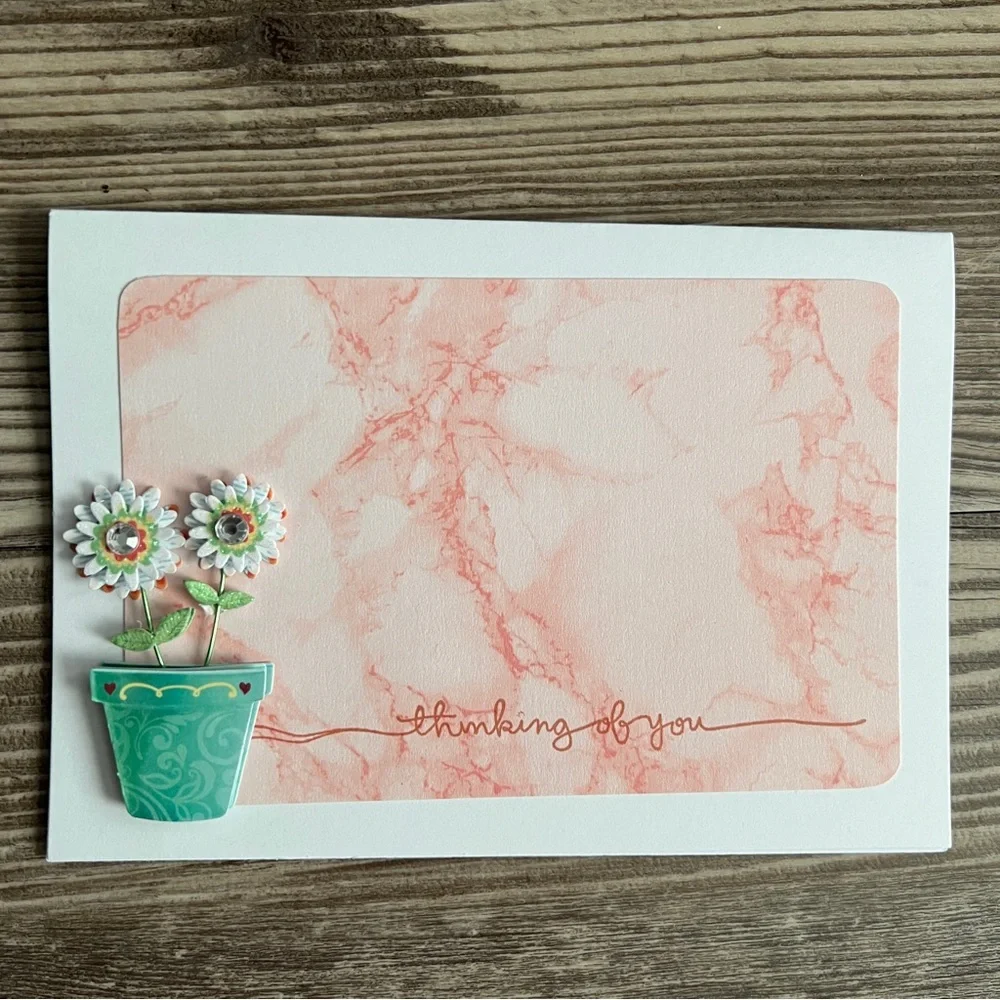 Handmade Greeting Cards Thinking of You & Hello Set of 10 5” x 7” With Envelopes